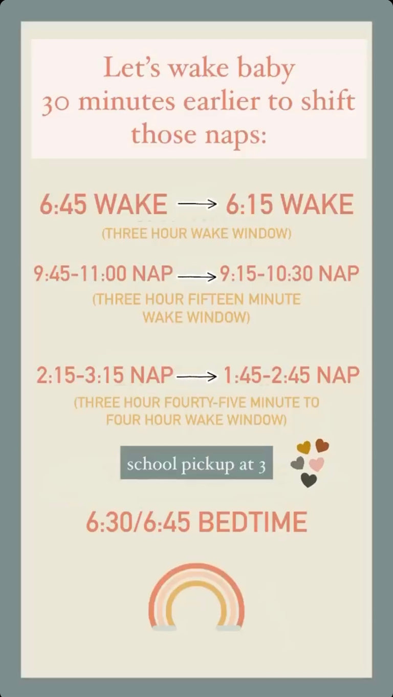 school pick up sample schedule