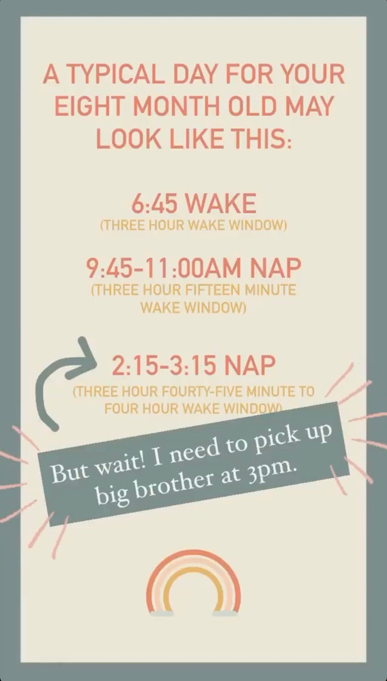 Sample schedule to work in school pick up